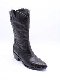 MAR030 BLACK-SNAKE Boots | familyshoecentre
