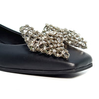 MAX 22053 BLACK LADIES BALLERINA Pumps | familyshoecentre