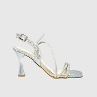 PM K545 SILVER Heels | familyshoecentre