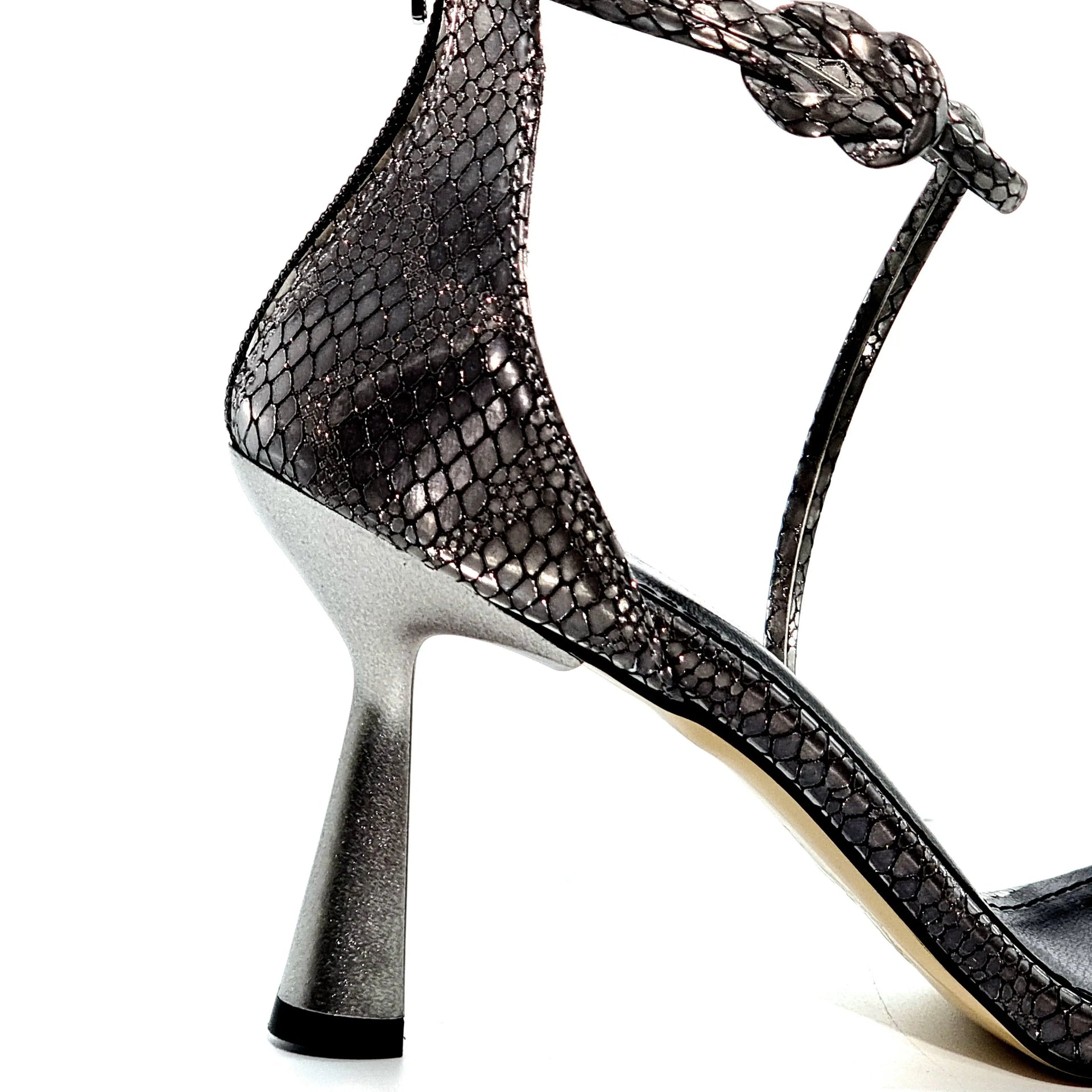PM K804 PEWTER Heels | familyshoecentre