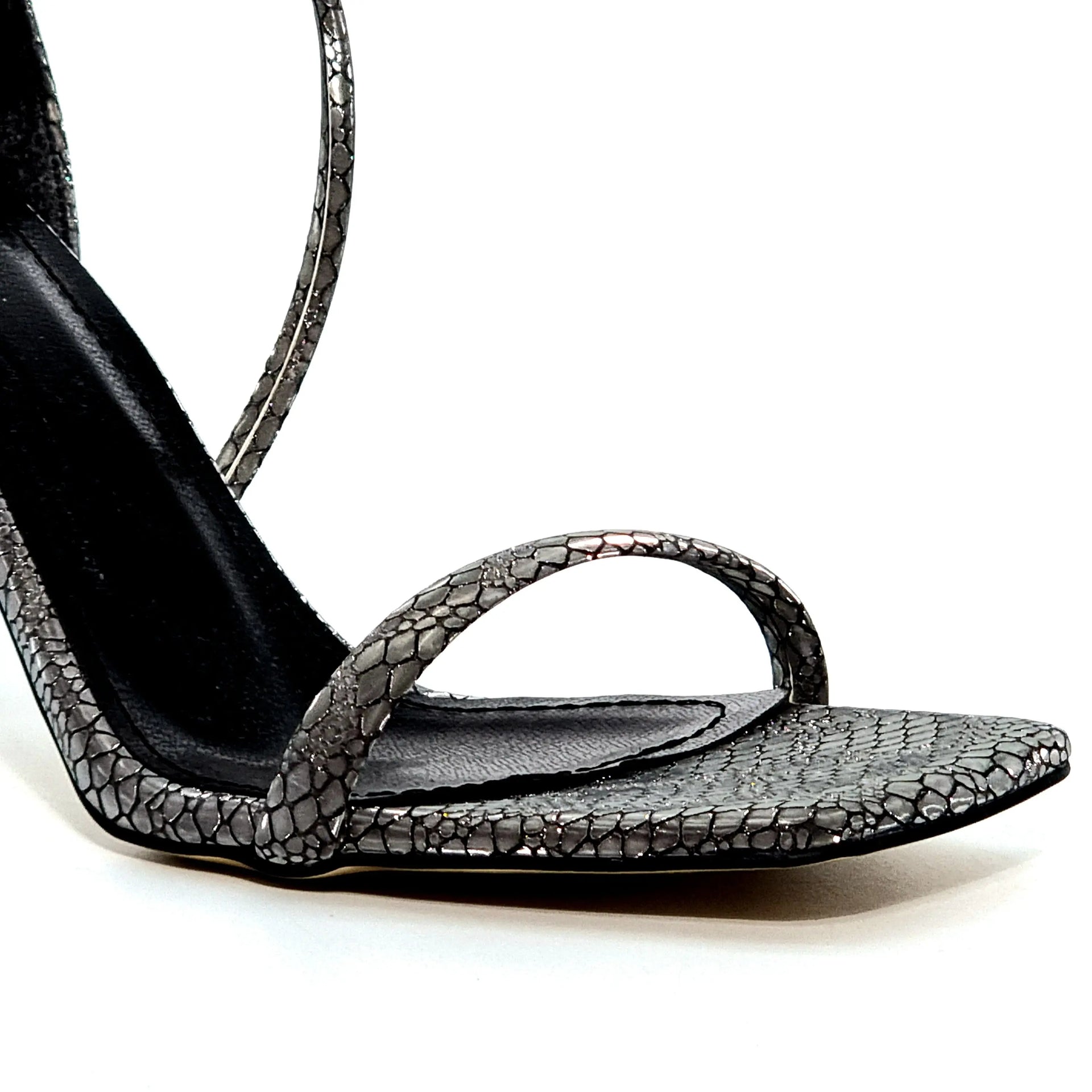 PM K804 PEWTER Heels | familyshoecentre
