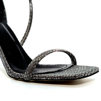 PM K804 PEWTER Heels | familyshoecentre