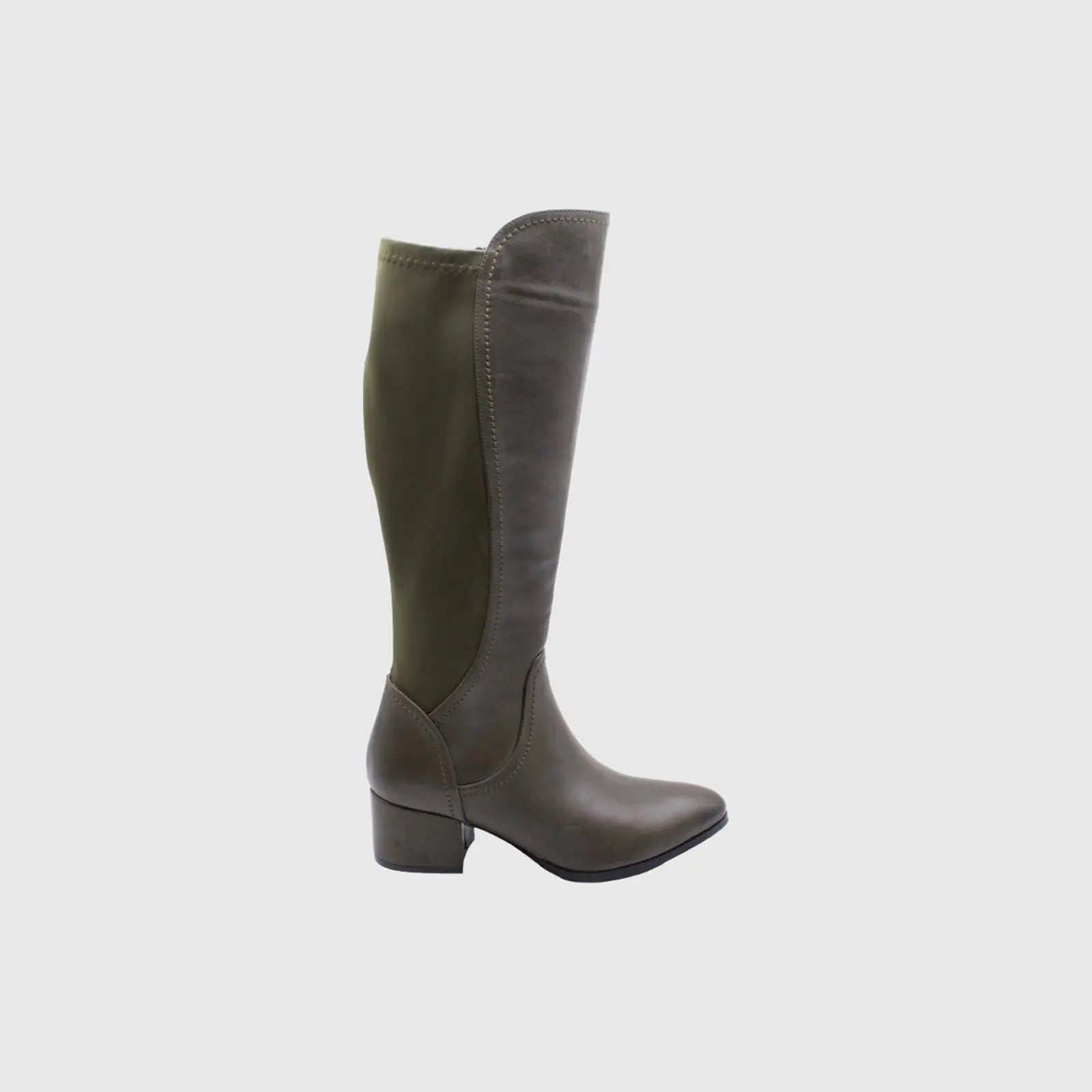PUR031 OLIVE Boots | familyshoecentre