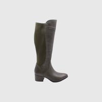 PUR031 OLIVE Boots | familyshoecentre
