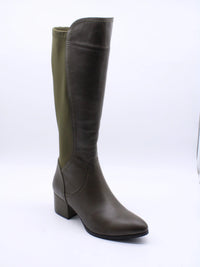 PUR031 OLIVE Boots | familyshoecentre