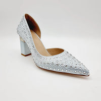 SANDRA 1202 BLUE Heels | familyshoecentre