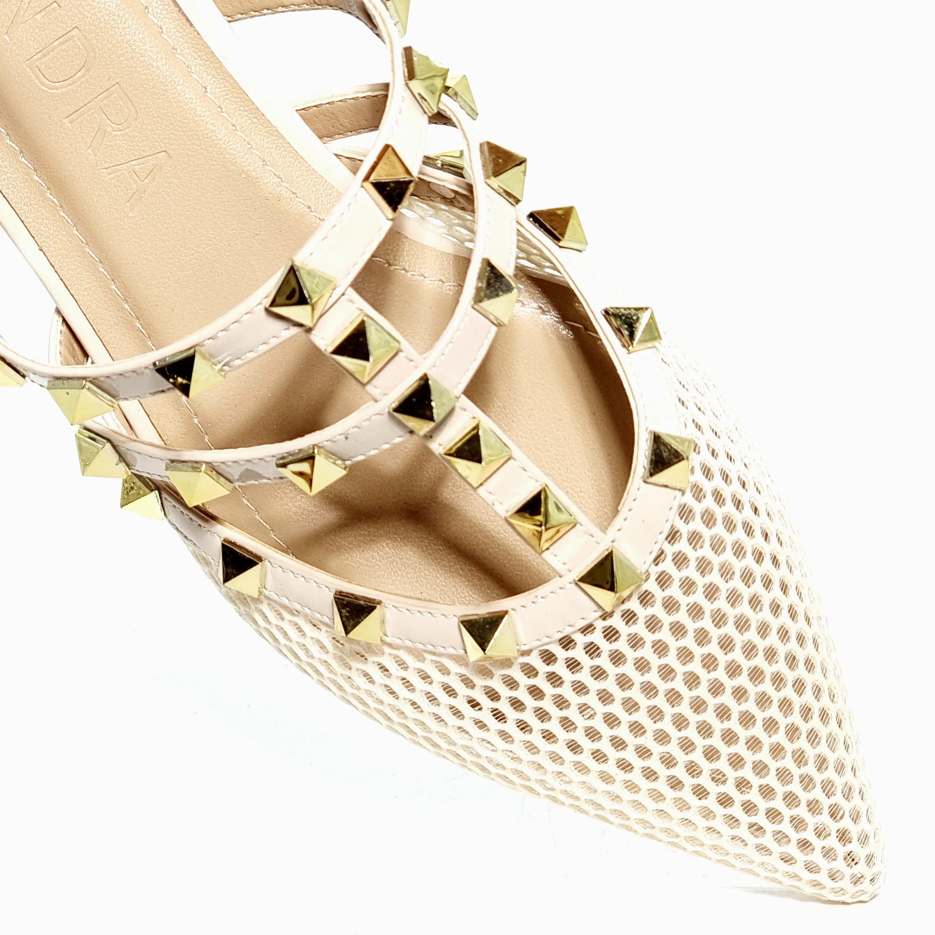 SANDRA 1449 BEIGE PATENT Heels | familyshoecentre
