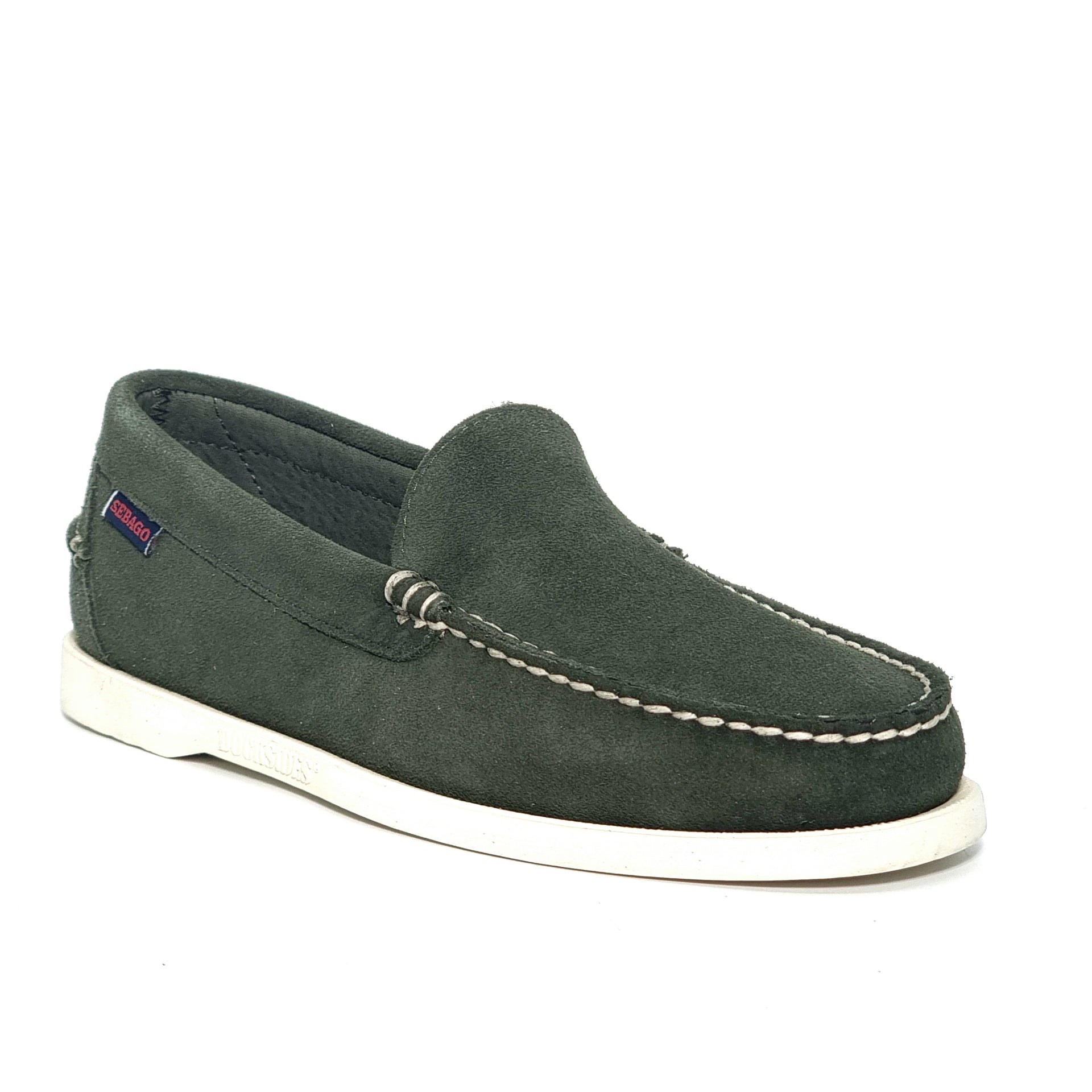 SEBAGO FRANK BOAT GREEN Loafers | familyshoecentre