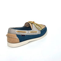SEBAGO PORTLAND SPINAKKER BLUE/CAMEL/GREY Loafers | familyshoecentre