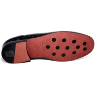 VALENTINO 19673 BLACK SLIP ON Loafers | familyshoecentre