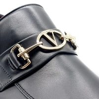 VALENTINO 19719 BLACK MATT LEATHER Loafers | familyshoecentre