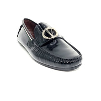 VALENTINO 2092 BLACK PATENT LOAFER Loafers | familyshoecentre
