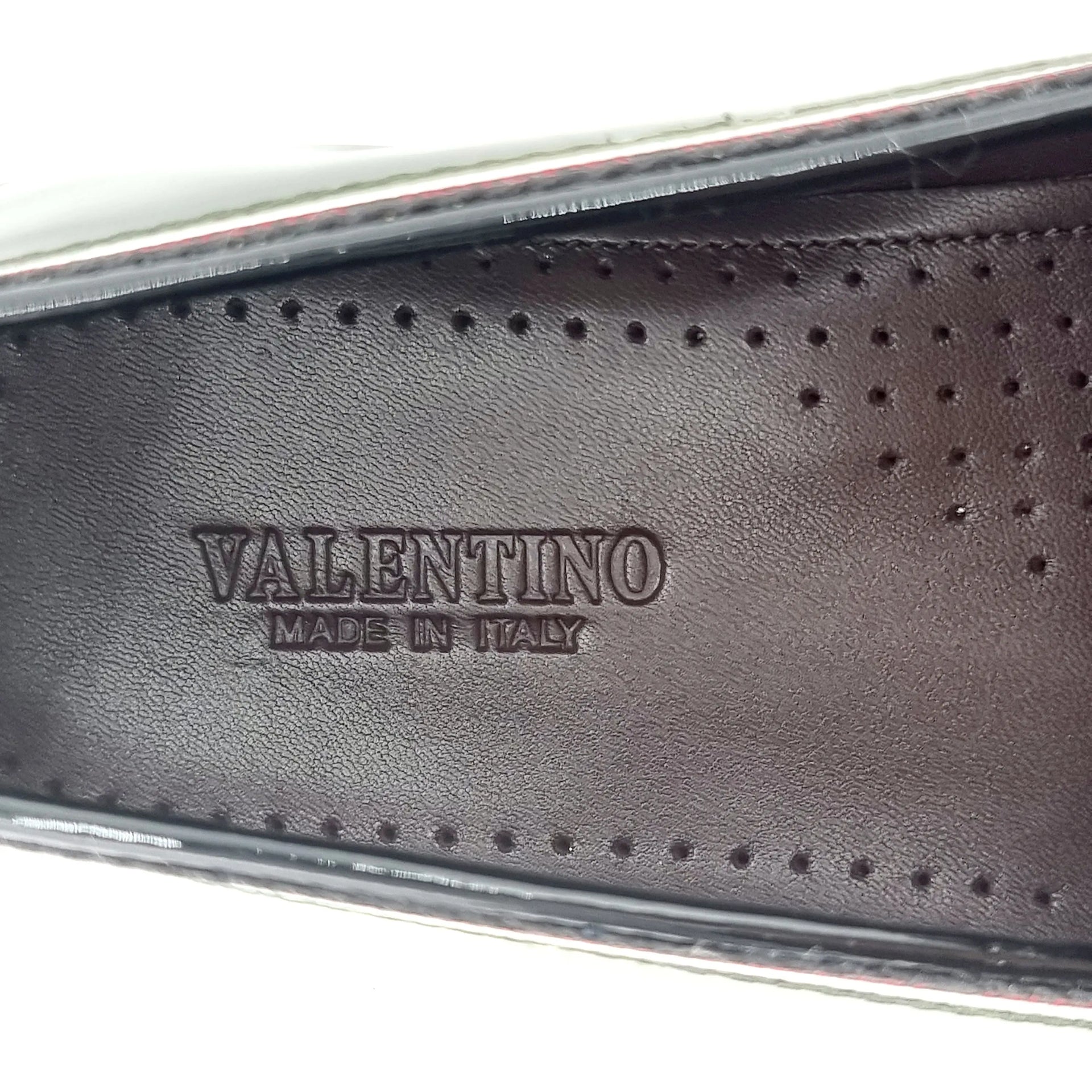 VALENTINO 2092 BLACK PATENT LOAFER Loafers | familyshoecentre