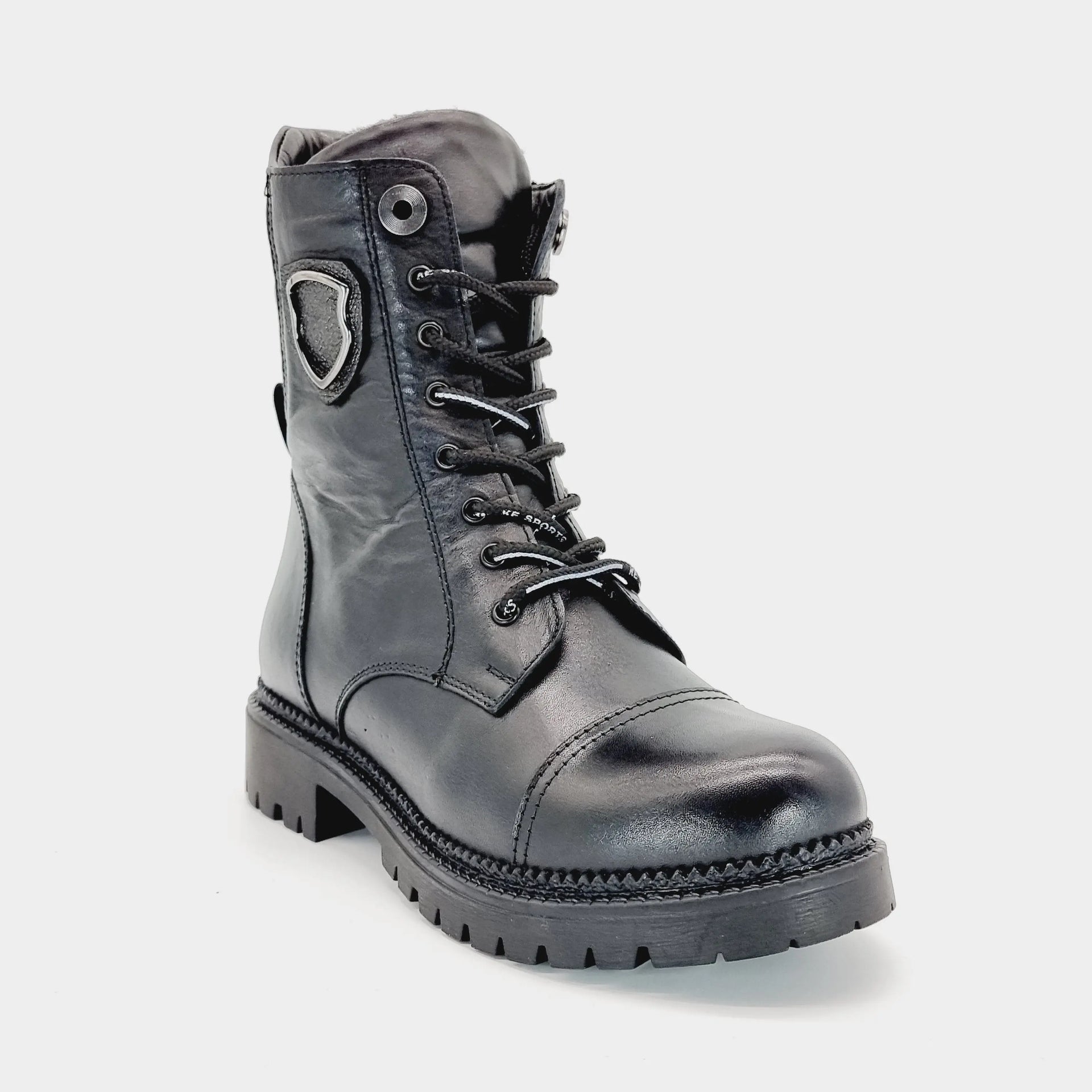 WIN 721 BLACK Boots | familyshoecentre